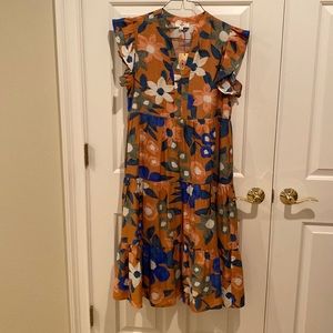 Entro floral midi dress